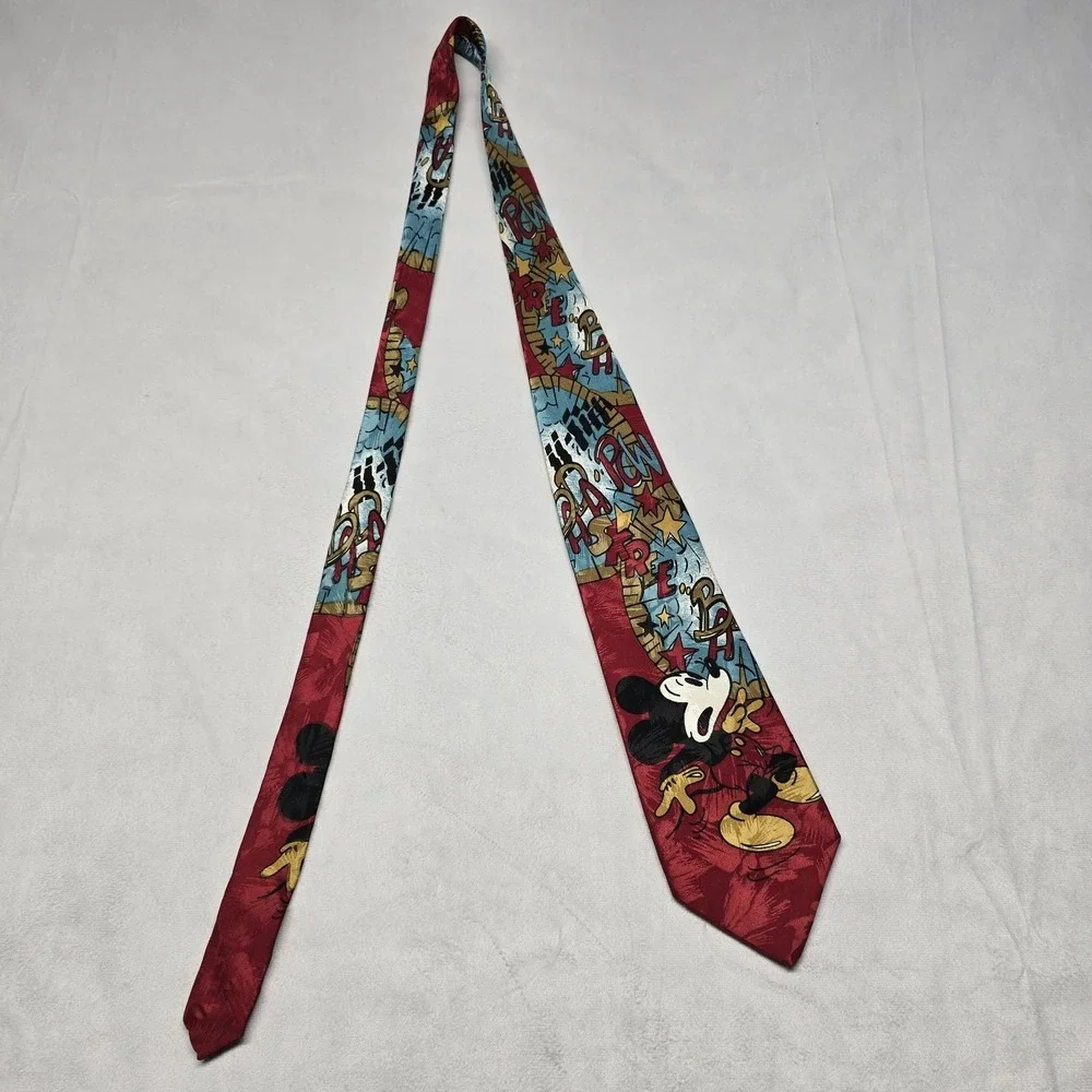 Mickey Unlimited Mickey Mouse Comic‎ Style Tie 59x3.5 Vintage